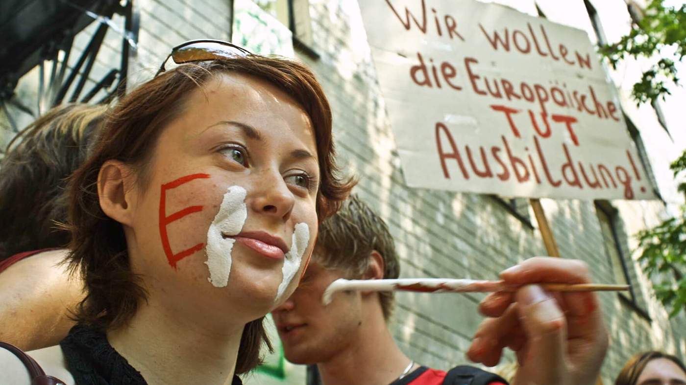 Пикет у здания ЕГУ, 28 июля 2004 года. Фото: ehuniversity.lt