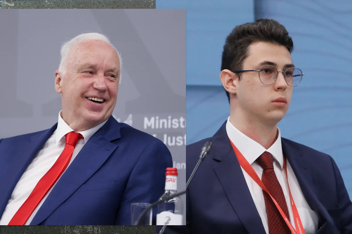 Александр Бастрыкин и его сын Алексей на ПМЮФ. Фото: Валентина Певцов, Михаил Киреев / Росконгресс