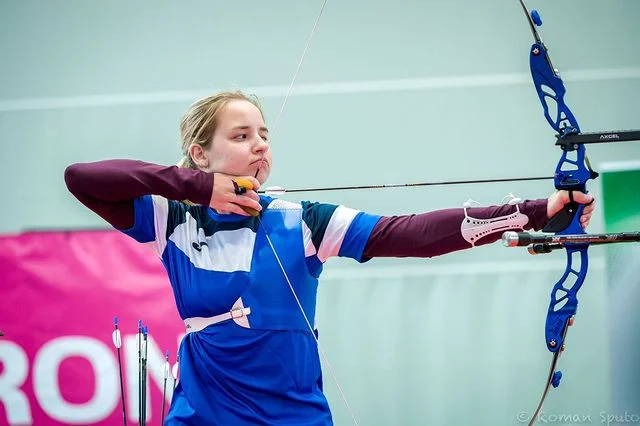 Карина Казловская на молодежном чемпионате по стрельбе из лука в Пясечно, Польша. Фото: Instagram
