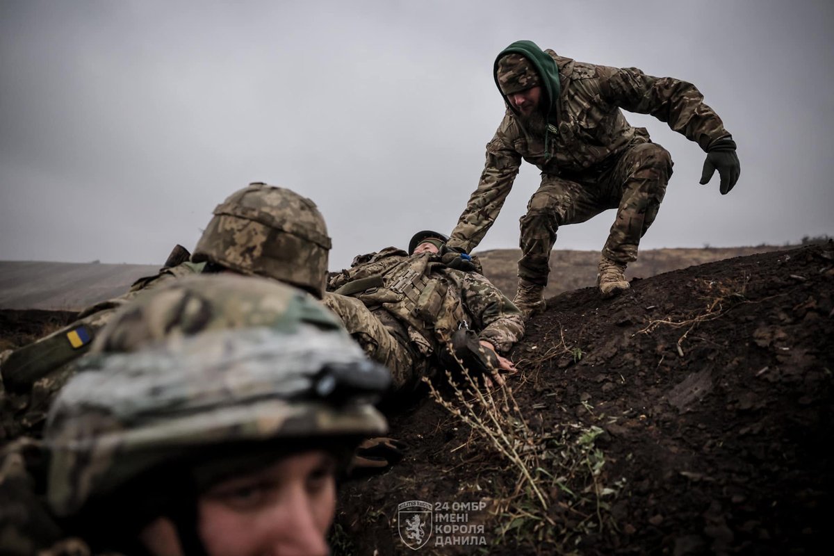 Украинские военнослужащие во время учений, ноябрь 2024 года. Фото: 24-я отдельная механизированная бригада /  Facebook