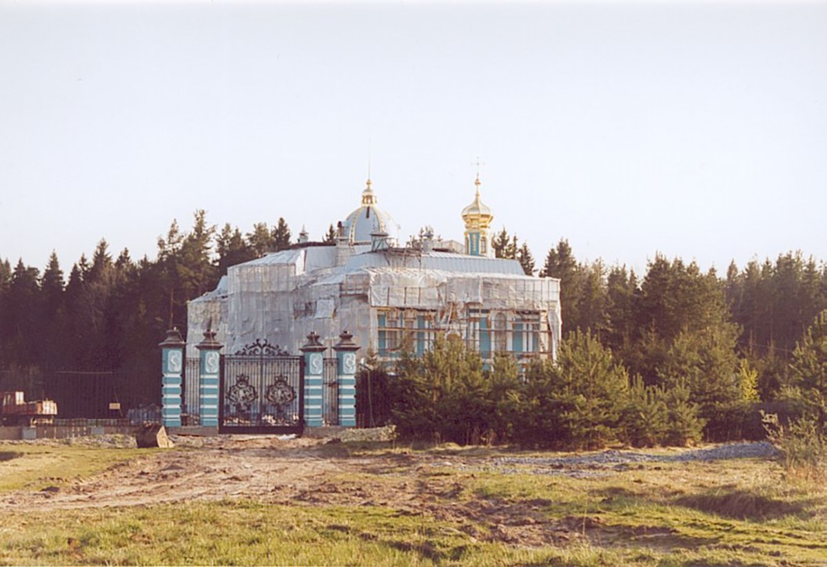 Строительство Екатерининского дворца Васильева в Вырице, Ленинградской области. Фото: предоставлено автором