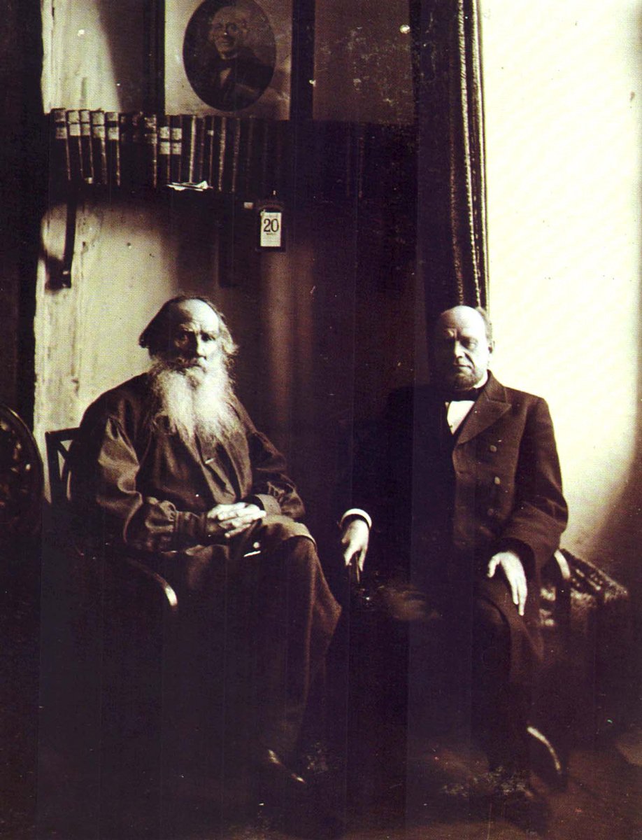 Анатолий Кони и Лев Толстой, фото: AndreyIGOSHEV / Wikimedia