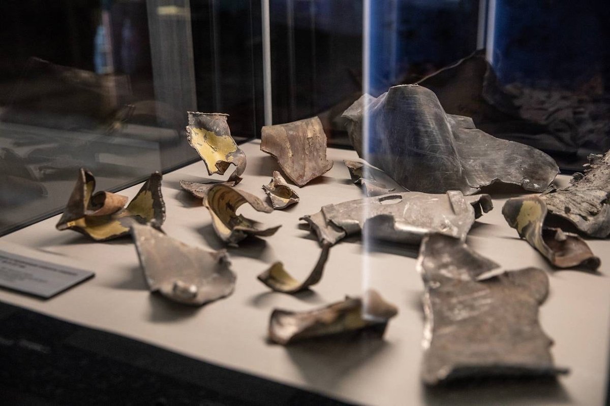 Осколки трофейного оружия в музее Победы, Москва, март 2023 года. Фото: страница музея в VK