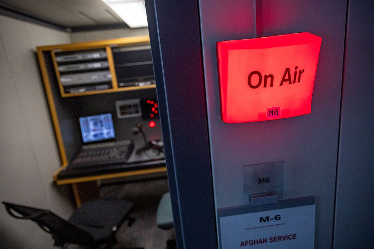 Студия Радио Свободная Европа/Радио Свобода в Праге, Чешская Республика, 27 марта 2025 года. Фото: Martin Divisek / EPA-EFE