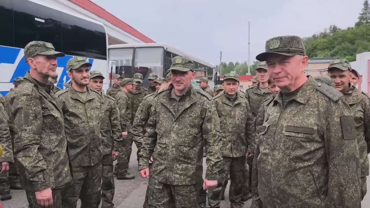 Российские военные после обмена, 25 мая 2025 года. Фото: Минобороны РФ /  Telegram