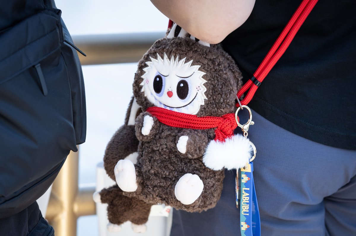 Сумка с лабубу, Пекин, Китай, 2 июня 2025 года. Фото: Jessica Lee / EPA