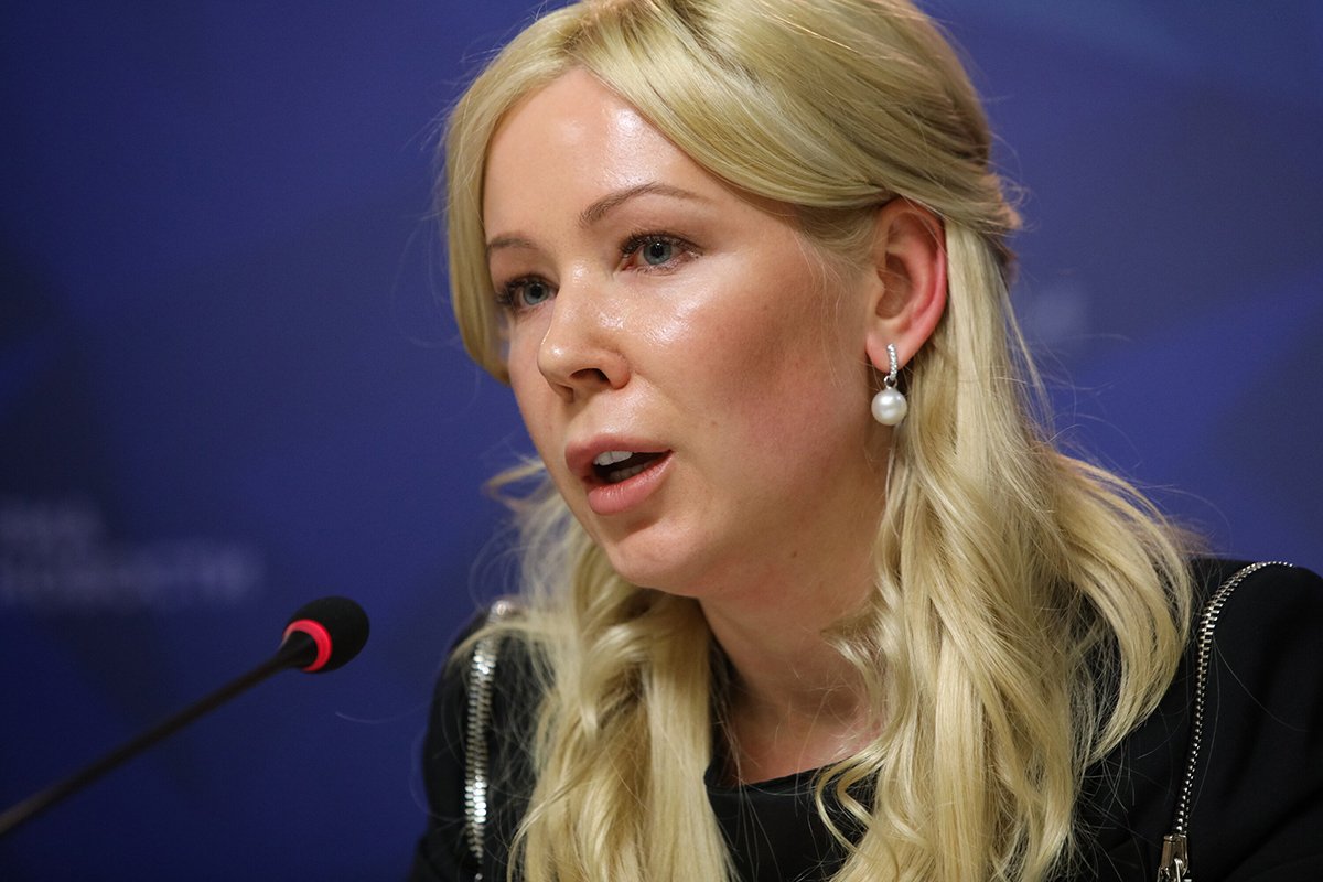 Пресс-конференция директора Лиги безопасного интернета Екатерины Мизулиной, 13 апреля 2022 года. Фото: Андрей Никеричев / Агентство «Москва»