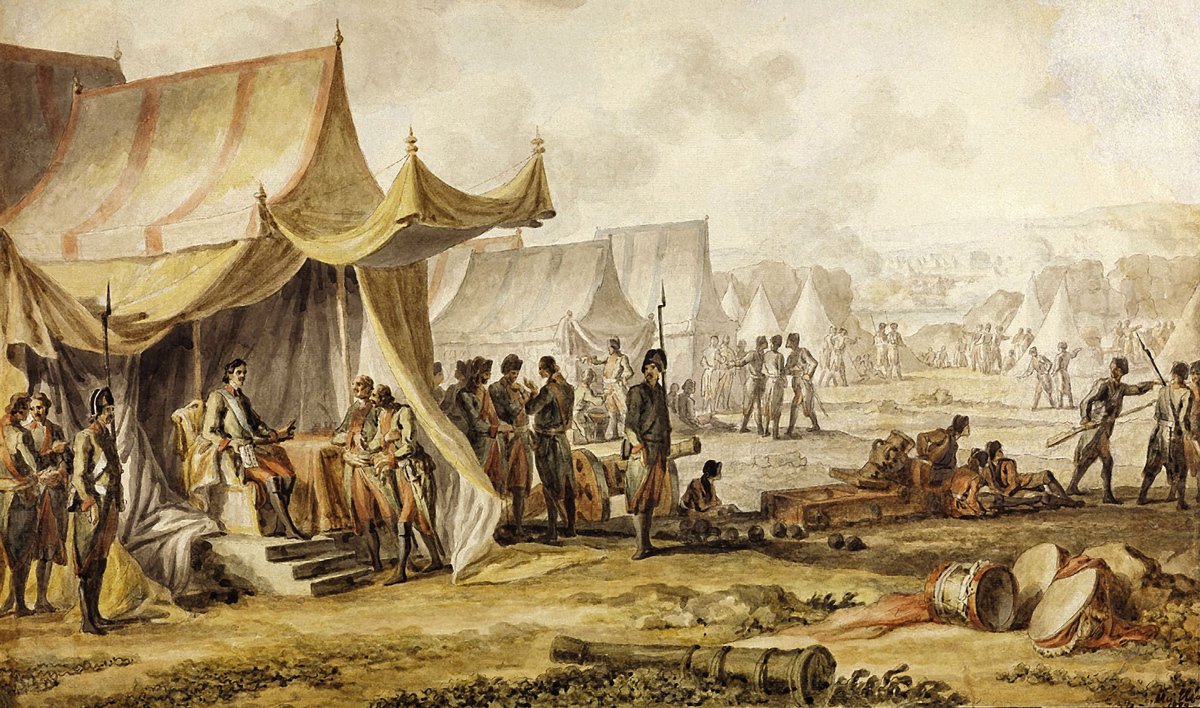 Картина Михаила Иванова: Петр I в лагере русских войск на Пруте. Фото: Ориенталист / Wikimedia (PD)