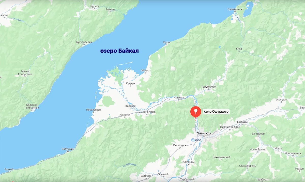 Карта с селом Ошурково. Фото: скриншот из видео / Говорит НеМосква / YouTube