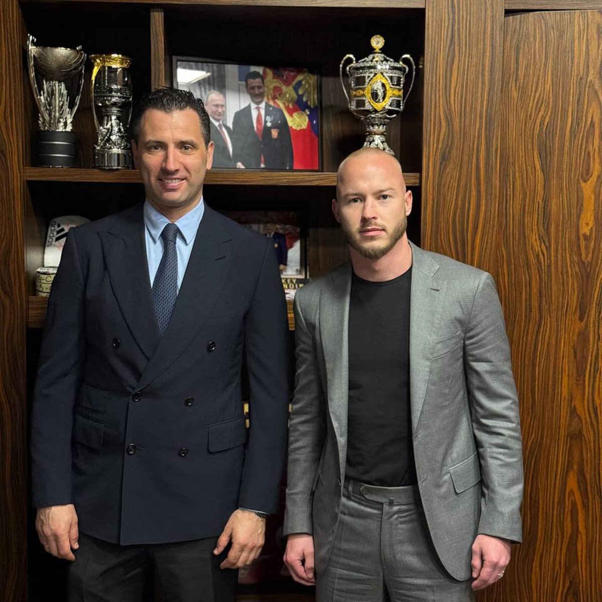 Роман Ротенберг и Никита Мазепин. Фото из  телеграм-канала Ротенберга .