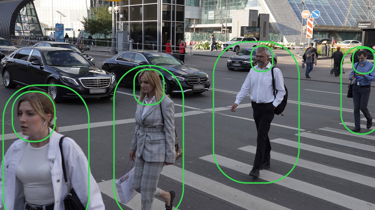 Пример распознавания лиц. Фото: NTechLab