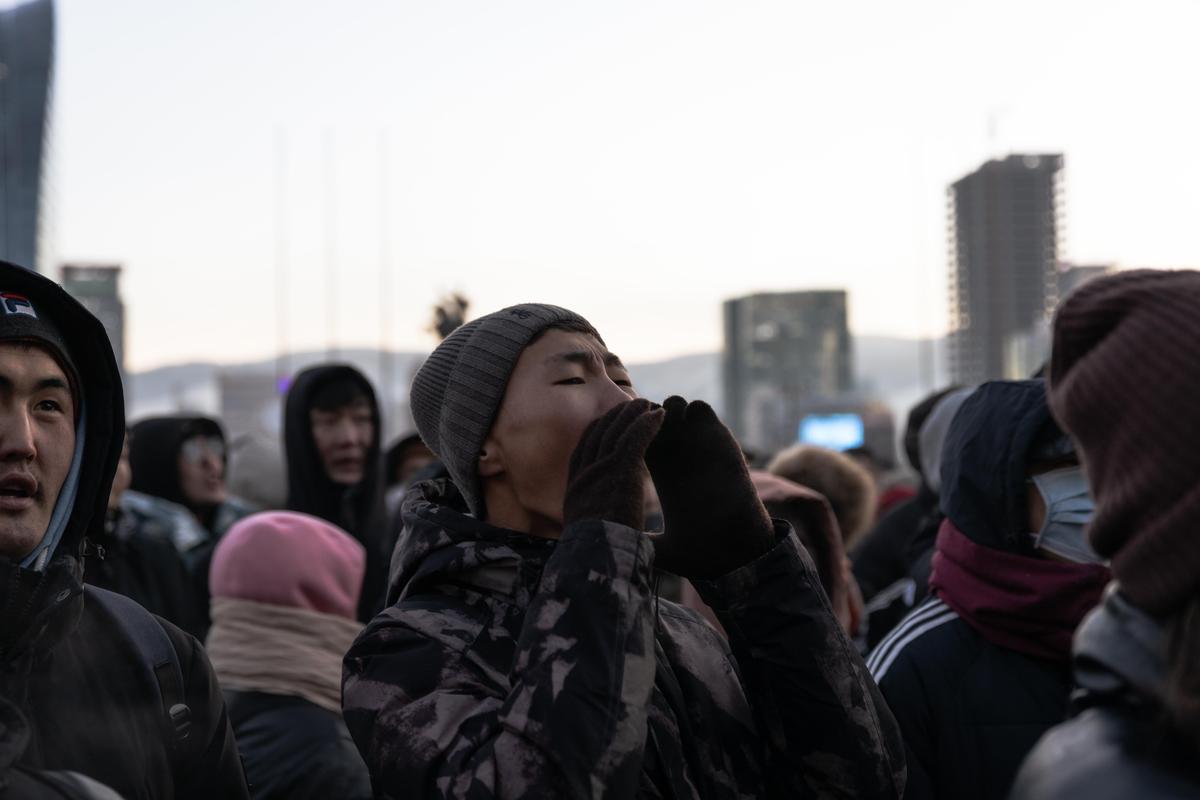 Протесты в Монголии. Фото: Twitter