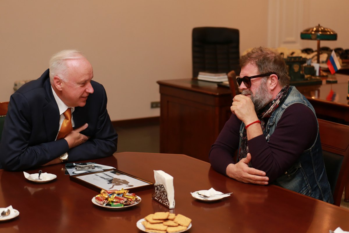 Александр Бастрыкин и Борис Гребенщиков. Фото: sledcom.ru