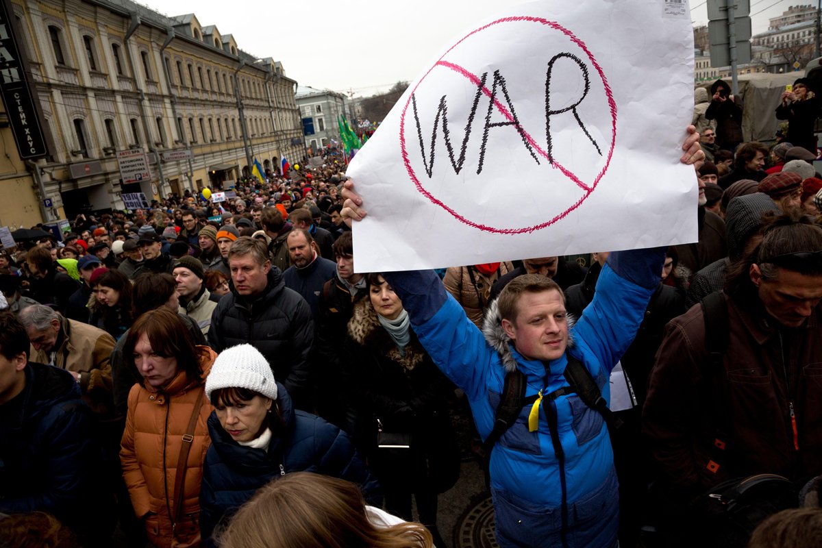«Марш мира» в Москве, 15 марта 2014 года. Фото: Николай Винокуров / Alamy / Vida Press
