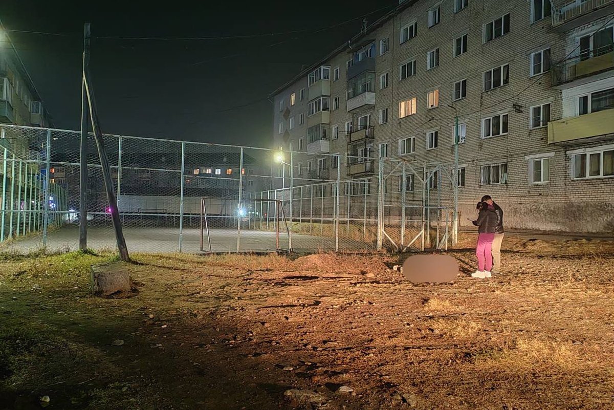 Место убийства Екатерины в Могоче, 6 октября 2024 года. Фото: СУ СКР по Забайкальскому краю /  Telegram