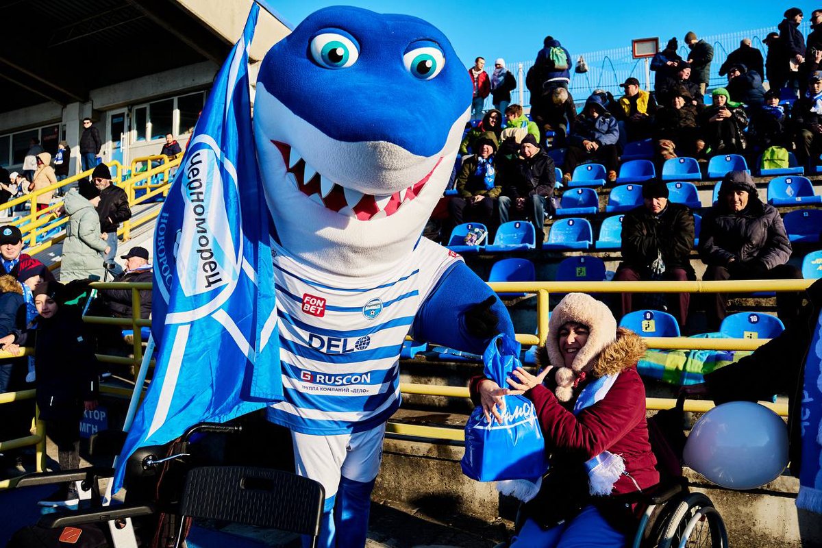 Талисман команды. Фото:  пресс-служба «Черноморца»